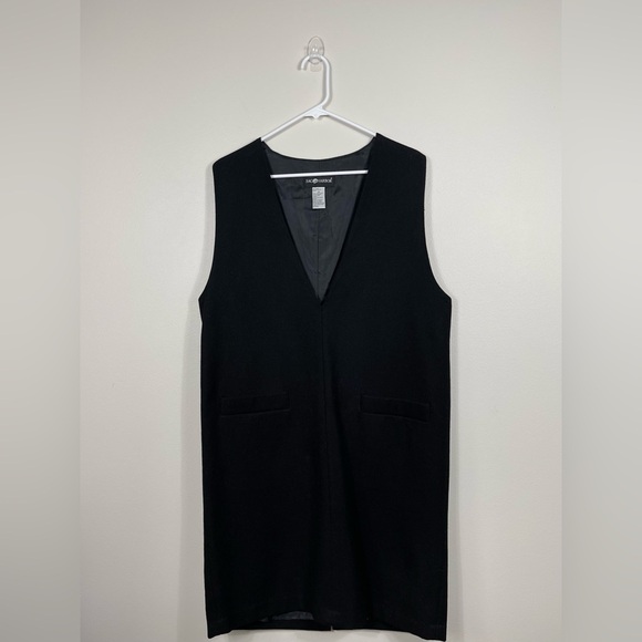 SAG HARBOR Avenue Black Sleeveless Dress Wool Lana Work Career Size 14 - Picture 1 of 8